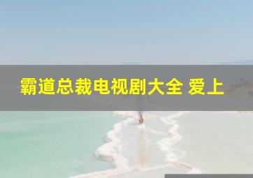 霸道总裁电视剧大全 爱上